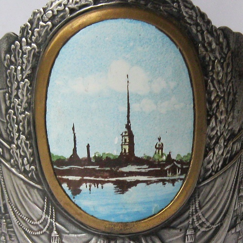 Подстаканник Петропавловская крепость (без решетки) - Латунные подстаканники с медальонами